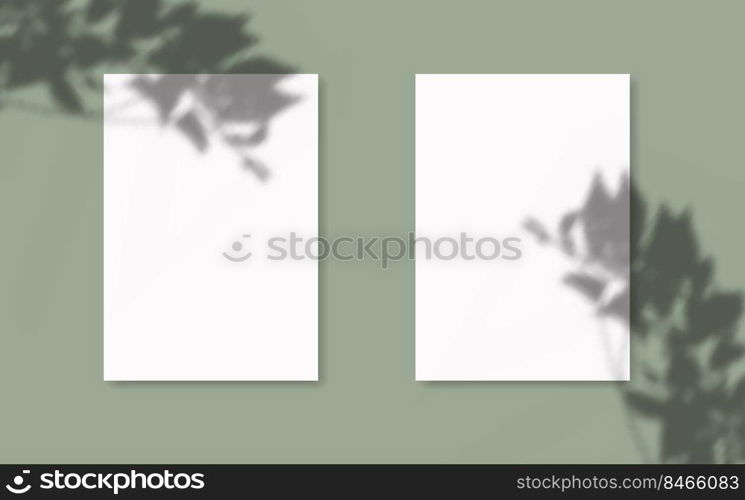 Drop shadow overlay effect on sheets of paper.Modern minimalist style.