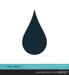 Drop Water Icon Vector Logo Template Illustration Design. Vector EPS 10.