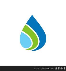 Drop Water Natural Logo Template Illustration Design. Vector EPS 10.