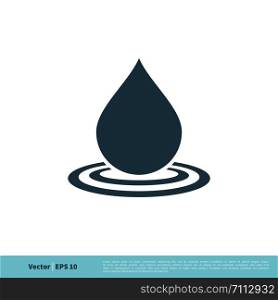 Drop Water Spa Icon Vector Logo Template Illustration Design. Vector EPS 10.