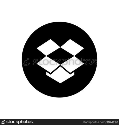 Dropbox icon design vector