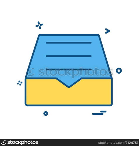 Dropbox icon design vector