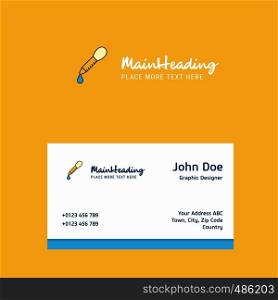 Dropper logo Design with business card template. Elegant corporate identity. - Vector