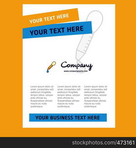 Dropper Title Page Design for Company profile ,annual report, presentations, leaflet, Brochure Vector Background