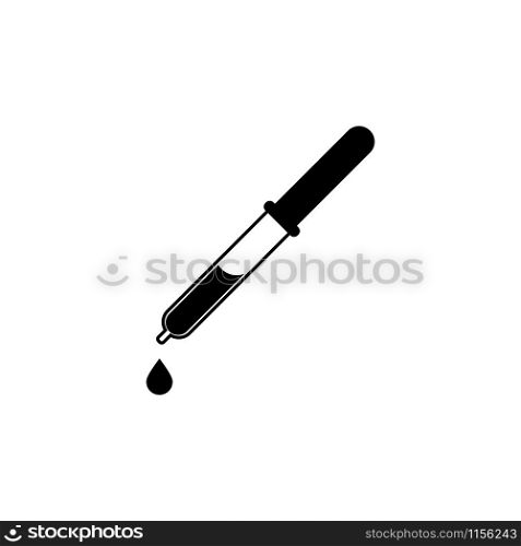 Dropper vector icon isolated on white background. Dropper vector icon isolated on white