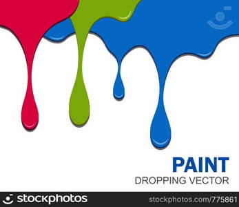 dropping paint vector illustration background design