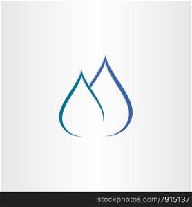 drops of water gas flame icon aqua sign