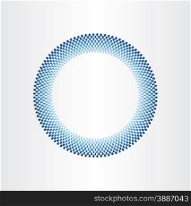 drops of water in circle rain blue background design