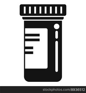 Drug bottle icon simple vector. Bacteria disease. Virus immune. Drug bottle icon simple vector. Bacteria disease