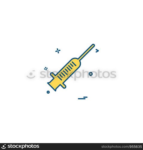 drug injection steroid syringe vaccine icon vector desige