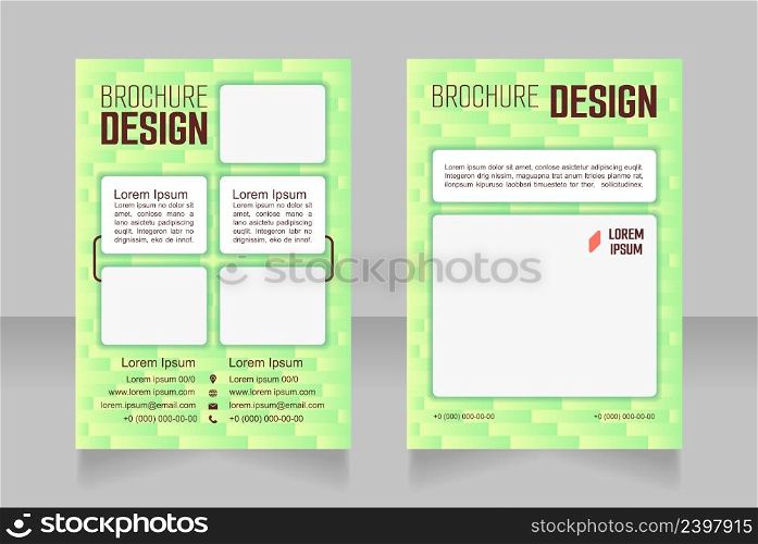 Drug store contact info blank brochure design. Template set with copy space for text. Premade corporate reports collection. Editable 2 paper pages. Smooch Sans Light, Bold, Arial Regular fonts used. Drug store contact info blank brochure design