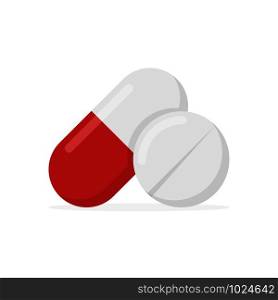 drugs and pills on white background, vector Illustration. drugs and pills on white background, vector