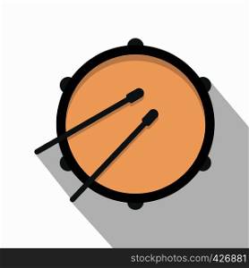 Drum icon. Flat illustration of drum vector icon for web. Drum icon, flat style