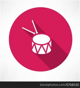 drum icon Flat modern style vector illustration