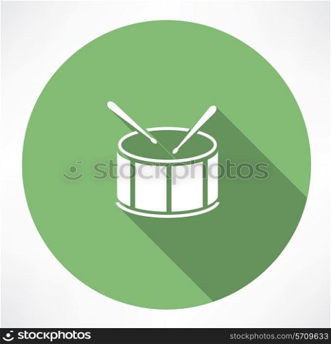 Drum Icon. Flat modern style vector illustration