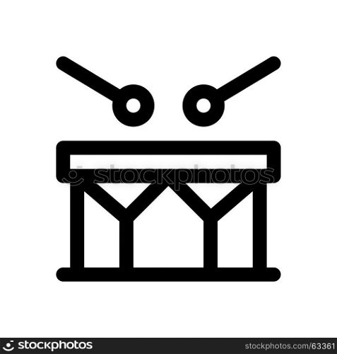 drum, Icon on isolated background
