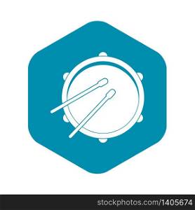 Drum icon. Simple illustration of drum vector icon for web. Drum icon, simple style