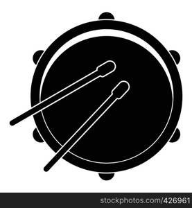 Drum icon. Simple illustration of drum vector icon for web. Drum icon, simple style