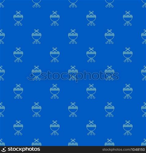 Drums pattern vector seamless blue repeat for any use. Drums pattern vector seamless blue