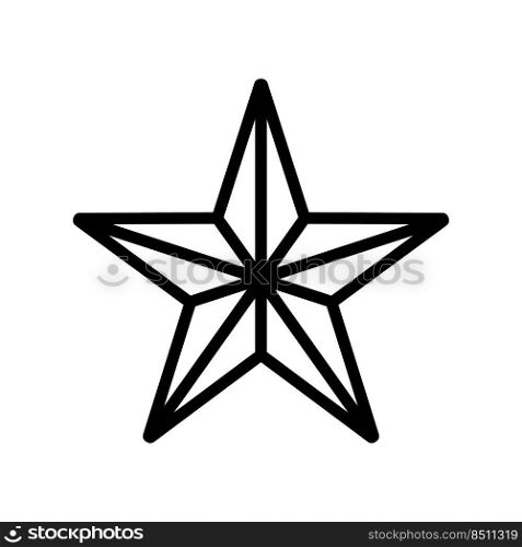 druze religion line icon vector. druze religion sign. isolated contour symbol black illustration. druze religion line icon vector illustration