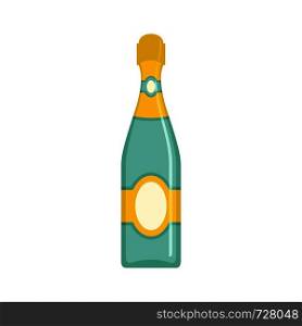Dry champagne icon. Flat illustration of dry champagne vector icon for web. Dry champagne icon, flat style