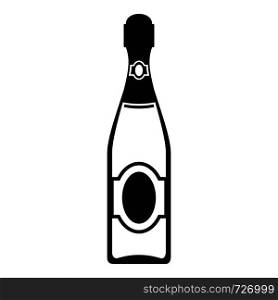 Dry champagne icon. Simple illustration of dry champagne vector icon for web. Dry champagne icon, simple style