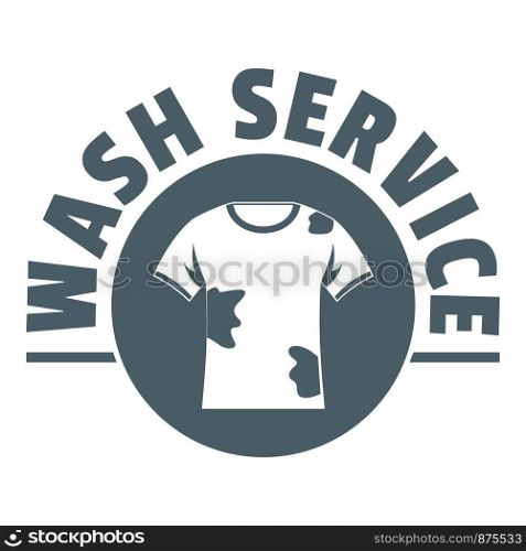Dry cleaning logo. Simple illustration of dry cleaning vector logo for web. Dry cleaning logo, simple gray style