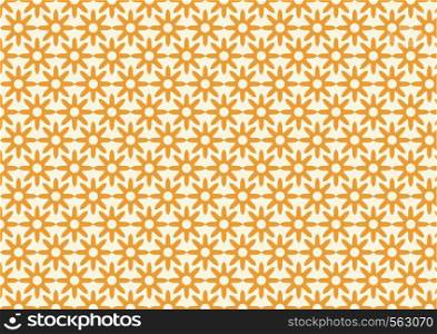 Dry flower pattern in classic style on pastel color background. Retro and ancient blossom.