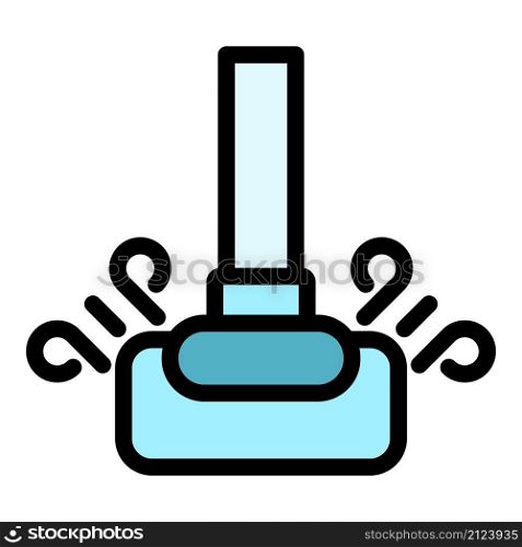 Dry steam cleaner icon. Outline dry steam cleaner vector icon color flat isolated. Dry steam cleaner icon color outline vector