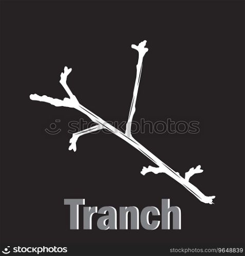 Dry twig icon vector illustration symbol design