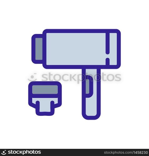 dryer with removable extension icon vector. dryer with removable extension sign. color symbol illustration. dryer with removable extension icon vector outline illustration