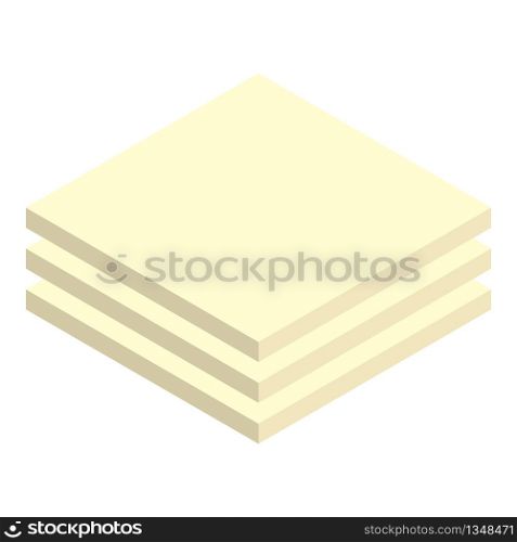 Drywall panel icon. Isometric of drywall panel vector icon for web design isolated on white background. Drywall panel icon, isometric style