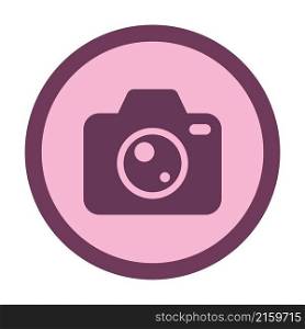 dslr camera circle icon