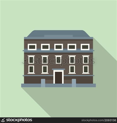Dublin house icon flat vector. Ireland skyline. City architecture house. Dublin house icon flat vector. Ireland skyline