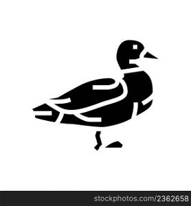 duck bird glyph icon vector. duck bird sign. isolated contour symbol black illustration. duck bird glyph icon vector illustration