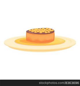 Duck foie gras icon cartoon vector. French food. Fat pate. Duck foie gras icon cartoon vector. French food
