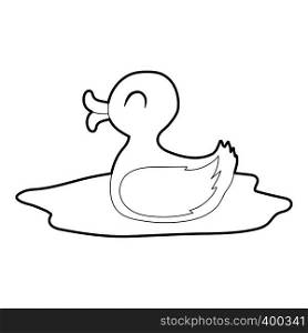 Duck icon. Isometric 3d illustration of duck vector icon for web. Duck icon, isometric 3d style