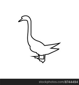 duck icon vector illustration simple design