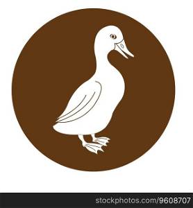 Duck icon vector illustration symbol design
