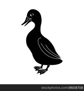 Duck icon vector illustration symbol design