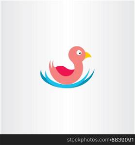 duck in water icon symbol