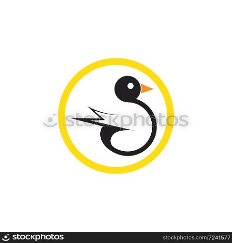 duck logo icon vector template design