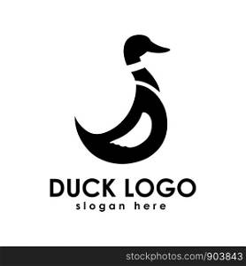 duck logo vector design template