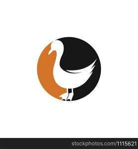 Duck logo vector icon