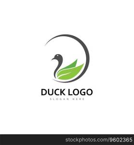 duck logo vector icon template