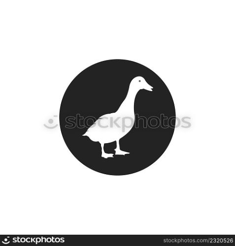 Duck logo vector illustration design template