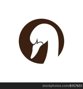 Duck logo vector ilustration icon flat design template