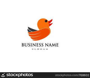 Duck logo vector ilustration icon template