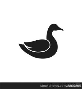 duck logo vector simple illustration design 