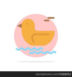 Duck, River, Canada Abstract Circle Background Flat color Icon